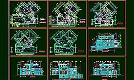 北京某经典别墅全套施工图