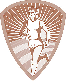 馬拉松運動員體育運動員盾