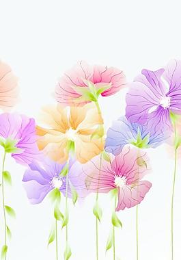 柔美花朵矢量素材3