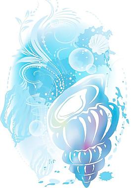 潮流繽紛插畫背景矢量素材4