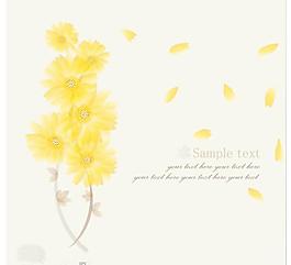 時尚鮮花背景矢量素材3