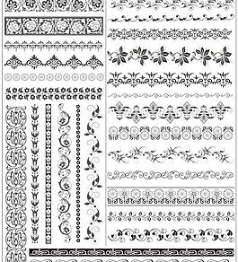 精美裝飾花紋花邊矢量素材1