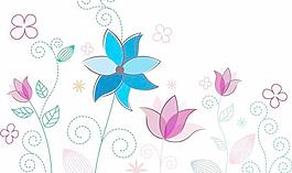 韓國(guó)花卉植物矢量圖庫(kù)05