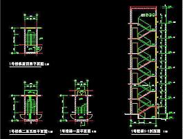 公寓1号楼梯详图