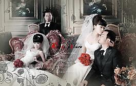 歐式華麗免費婚紗照模板