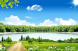 風景藍天白云