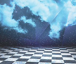 摘要舞臺背景的天空
