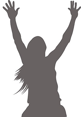 女人剪影矢量
