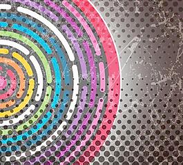 幻彩圓環(huán)背景矢量素材2