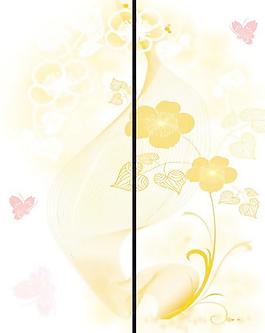 移門圖案 （黃色花）