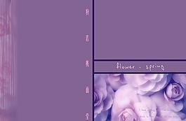 玫瑰花相冊(cè)模板psd素材