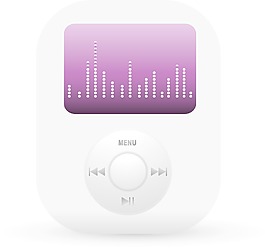 iPod MP3播放輕音樂圖標
