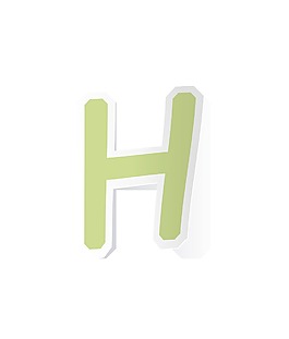 贴纸字母矢量字符集