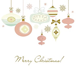 復(fù)古的圣誕飾品