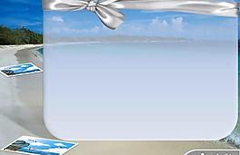 浪漫海景沙灘PPT模板