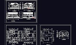 二層別墅建筑圖