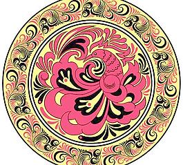 鮮花工藝品畫矢量素材5