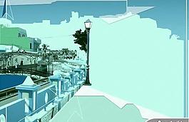 城市旅游風光PPT模板