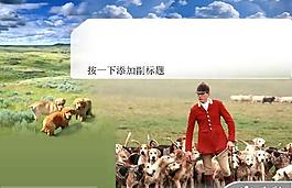 牧場風光休閑生活PPT模板