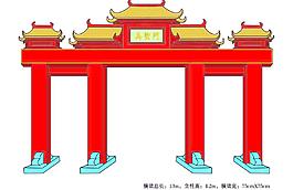 春节展览用门