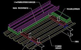 奧運摔跤館 屋面結構示意圖