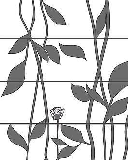 花朵移门
