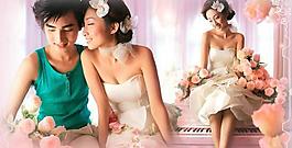 藏愛跨頁婚紗PSD模板(10)