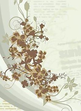 歐美風格花紋矢量圖典藏005