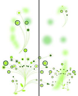 綠色心情移門圖案