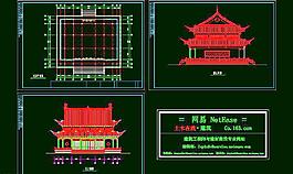 古建筑大雄寶殿平立面方案