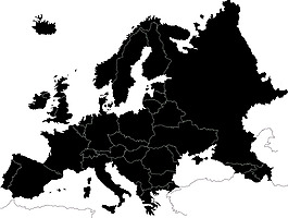 欧洲地图矢量