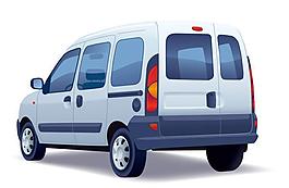 汽車車身廣告矢量圖