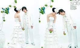 愛(ài)情青蘋果婚紗攝影psd素材9