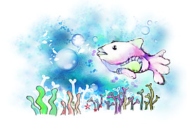 彩色的魚兒