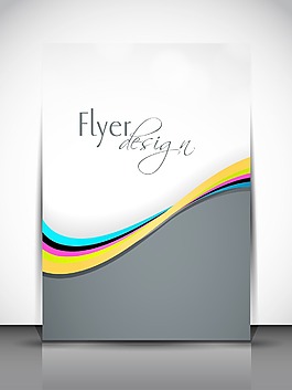 專業(yè)的商業(yè)傳單模板或公司的旗幟給出版波模式