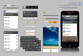 Android系統界面PSD素材