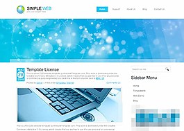 簡(jiǎn)單web英文博客CSS模板下載