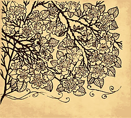 复古手绘花纹