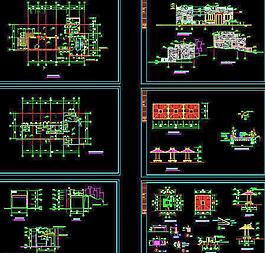 綠地管理用房及廁所建筑圖