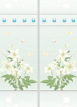 移門 花朵