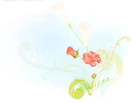 手繪花卉