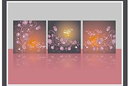 小鸟爱情矢量无框画