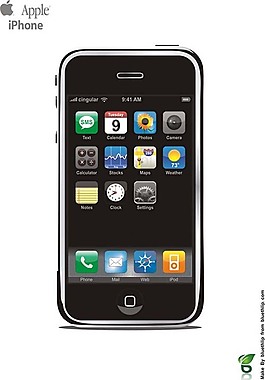 iPhone手機矢量圖