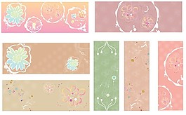 卡通背景花纹