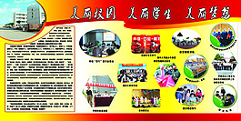 学校展板美丽校园