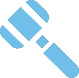 法院法槌簡單圖標