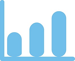 上升趨勢(shì)的簡(jiǎn)單圖標(biāo)
