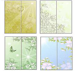矢量菊花移門
