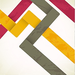 蹩腳的懷舊背景和豐富多彩的抽象的線