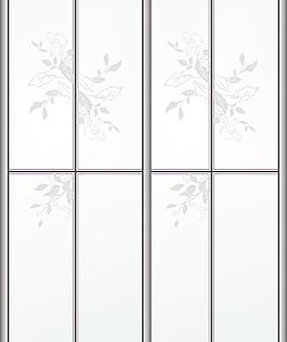 移門(mén)磨砂花紋